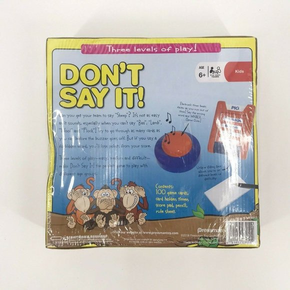 NEW PRESSMAN - 2008 Don't Say It Game - Picture 5 of 5